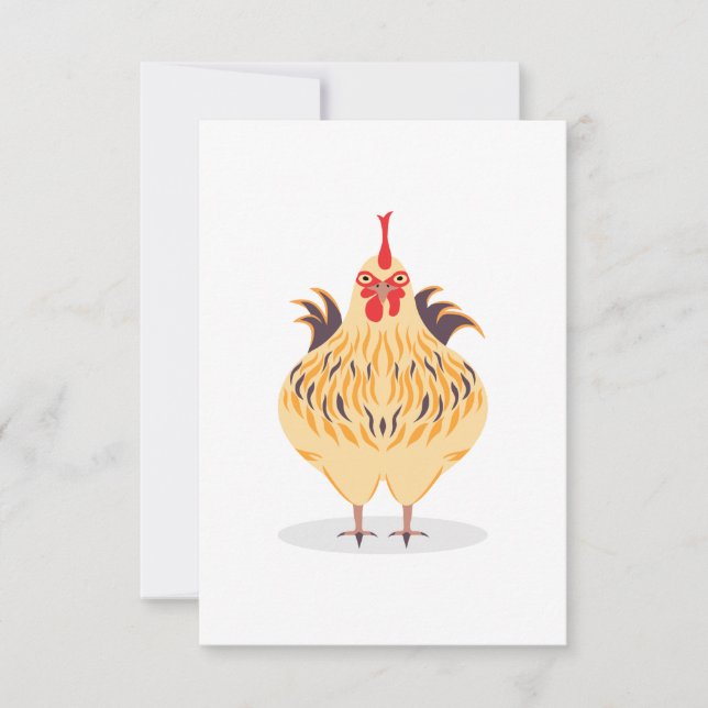 Carte De Remerciements Un mignon poulet (Devant)