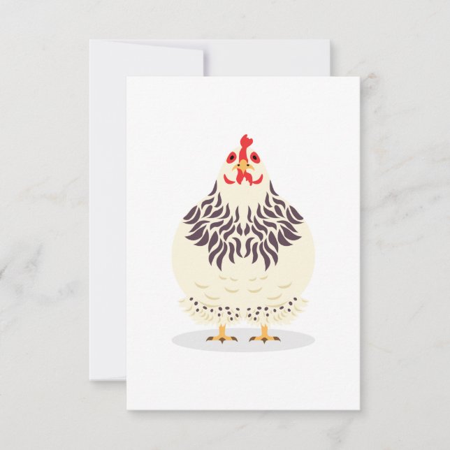 Carte De Remerciements Un mignon poulet (Devant)