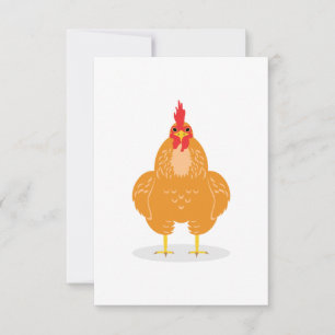 Carte De Remerciements Un mignon poulet