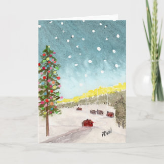 Carte De Remerciements Un Noël Plein d'Espoir