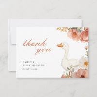 Un petit Baby shower de fille d'oie idiot