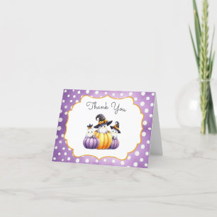 Carte De Remerciements Un Petit Baby shower D'Halloween Boo Cute Ghost