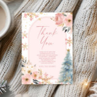 Un petit Baby shower d'hiver rose Snowflake
