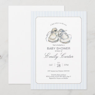 Carte De Remerciements Un Petit Bébé Sur Le Chemin De L'Invitation Baby s