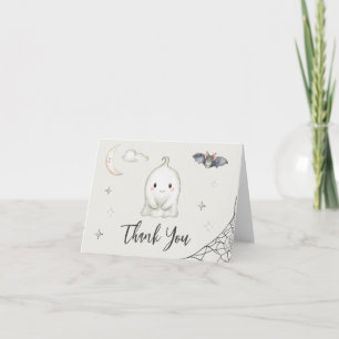 Carte De Remerciements Un petit BOO est presque arrivé ! Baby Shower Hall