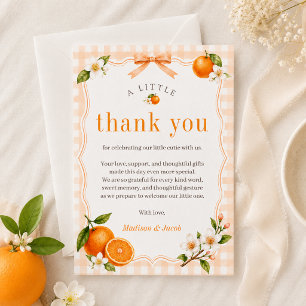 Carte De Remerciements Un Petit Bout de Chou en Route Baby Shower Neutre 