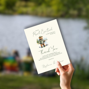Carte De Remerciements Un Petit Pêcheur Est En Route Cadeaux De Naissanc