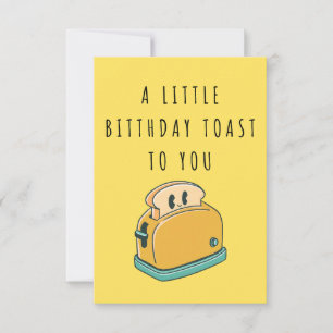 Carte De Remerciements Un petit toast d'anniversaire pour vous-drôle mess