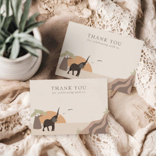 Carte De Remerciements Un Peu D'Arachide   Boho Jungle Safari