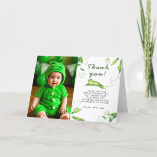 Carte De Remerciements Un premier anniversaire de Sweet Pea