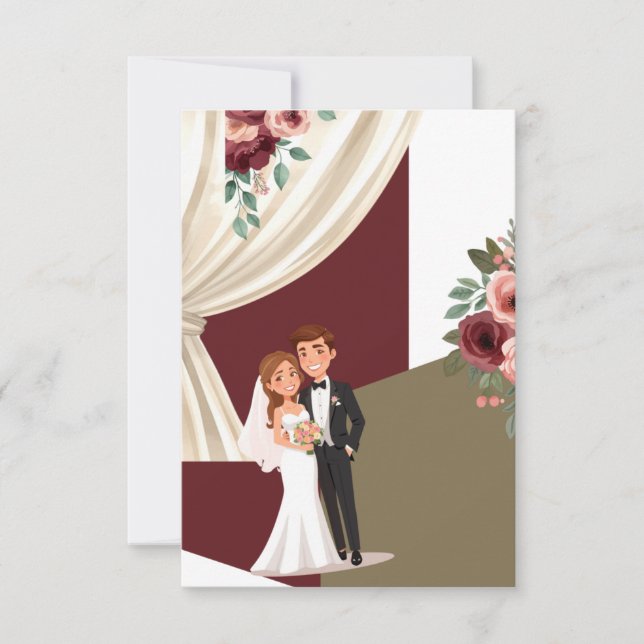 Carte De Remerciements Un Rêve d'Amour (Devant)