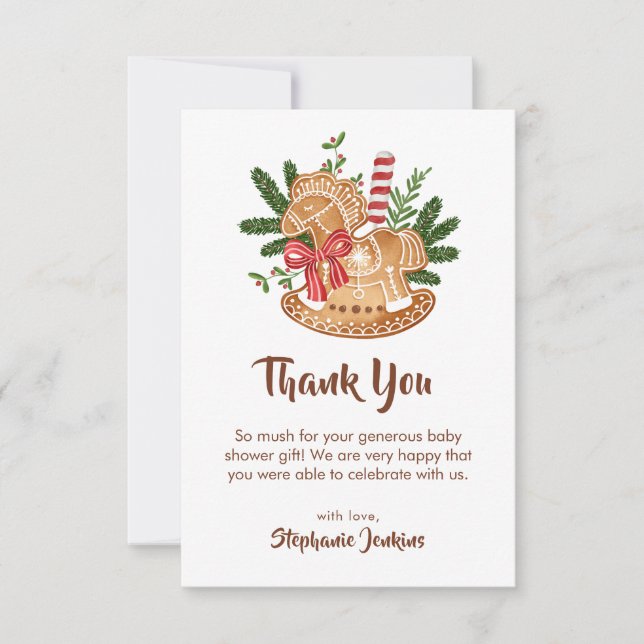 Carte De Remerciements Un Sweetie Est En Route Baby shower (Devant)