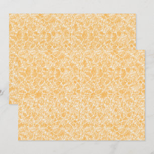 Carte De Remerciements Un tapis rond avec un mélange vibrant de jaune et