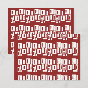 Carte De Remerciements Un tapis rouge avec un motif texturé est étalé sur