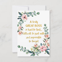 Un vrai grand patron Appréciation Cadeau Boss Merc