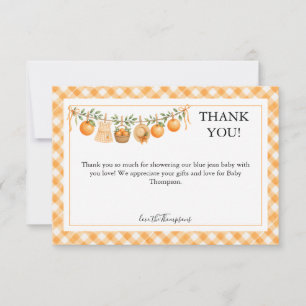Carte De Remerciements Une Baby Shower pour un Petit Bout