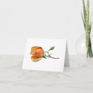 Carte De Remerciements Une bouture de rose unique