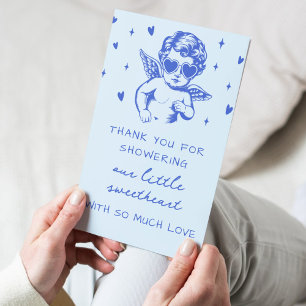 Carte De Remerciements Une petite amoureuse fête prénatale pour un bébé g