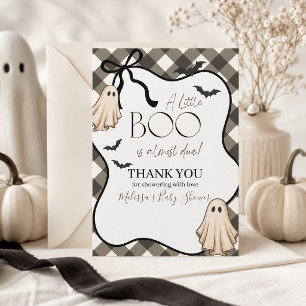 Carte De Remerciements Une petite chouette est presque due Baby Shower Ha