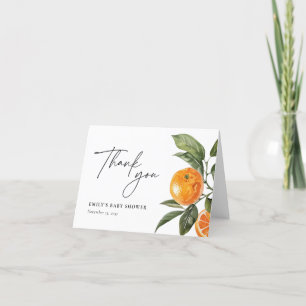 Carte De Remerciements Une Petite Cutie Se Trouve Sur Le Chemin Du Baby s