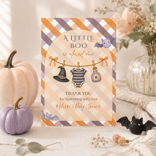Carte De Remerciements Une petite fée Halloween Linge de bébé Shower