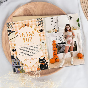 Carte De Remerciements Une petite Halloween Boo Baby Shower Photo