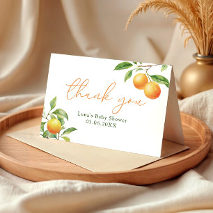 Carte De Remerciements Une petite mignonne est en route Fête prénatale bé