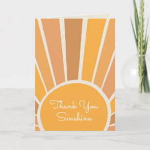 Carte De Remerciements Une petite rayon de soleil Baby Shower