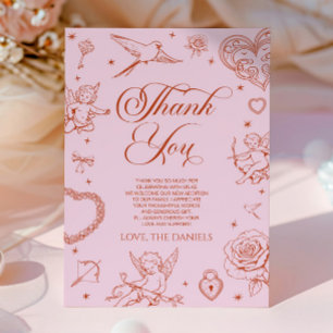 Carte De Remerciements Une petite Saint-Valentin pour bébé