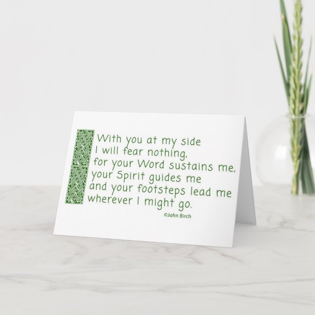 Carte De Remerciements Une prière de remerciement (Devant)