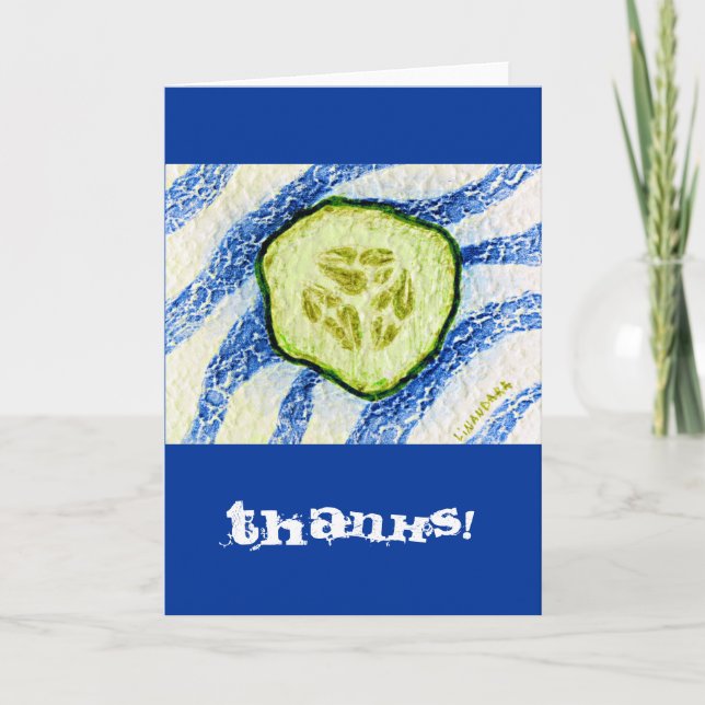 Carte De Remerciements Une tranche d'été (Devant)