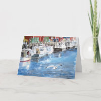 Union Wharf Portland, Aquarelle du Maine