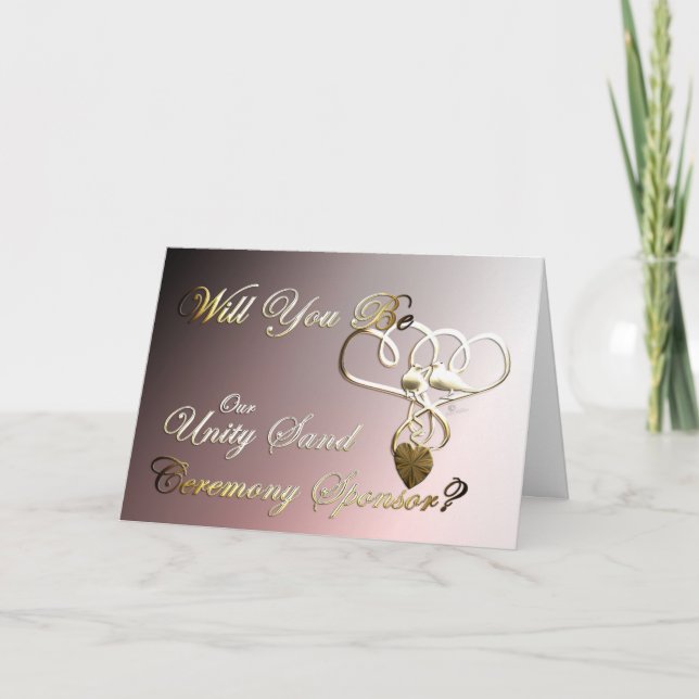 Carte De Remerciements Unité san cérémonie parrainer la proposition de ma (Devant)