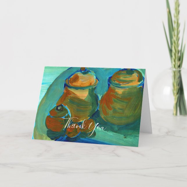 Carte De Remerciements Upload Your Painting | Turn Custom Art Image to  (Devant)