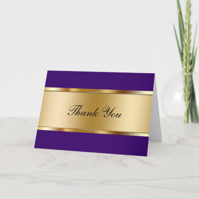 Carte De Remerciements Upscale Thank (Devant)