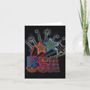 Carte De Remerciements USA Fiers