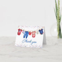 USA Patriotic All American Baby Rouge Blanc et Ble
