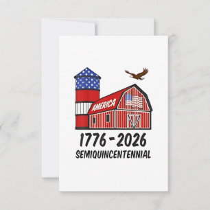Carte De Remerciements USA Semiquincentennial 250th Anniversary 1776-2026