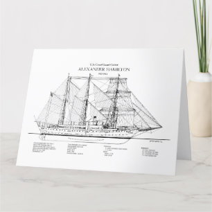 Carte De Remerciements USCGC Alexander Hamilton wix-272 - SBD
