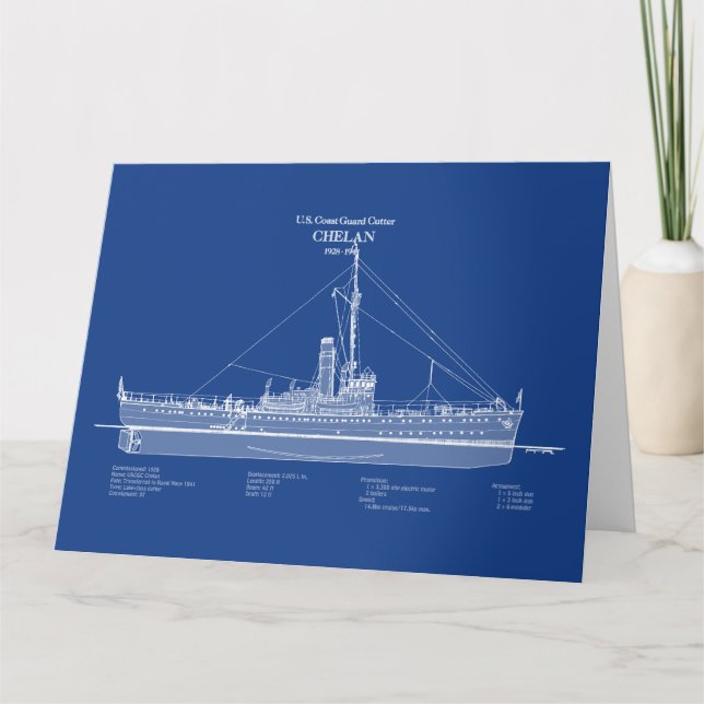 Carte De Remerciements USCGC Chelan - ABD (Devant)