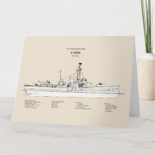 Carte De Remerciements USCGC Cobb wpg-181 - SBD