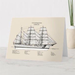 Carte De Remerciements USCGC Eagle wix-327 - SBD