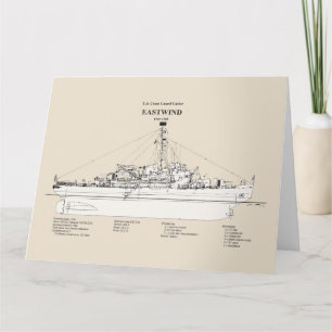 Carte De Remerciements USCGC Eastwind wagb-279 - SBD