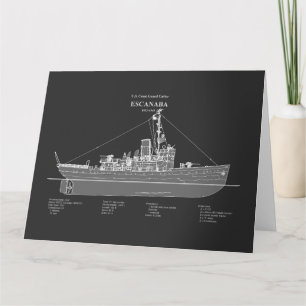Carte De Remerciements USCGC Escanaba wpc-77 - PD