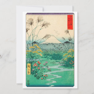Carte De Remerciements Utagawa Hiroshige - Plaine d'Otsuki dans la provin