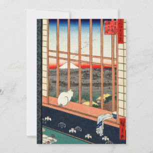 Carte De Remerciements Utagawa Hiroshige - Rizières d'Asakusa