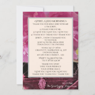 Carte De Remerciements V.4 SPIRIT BON MATIN ! Inspiration et joie