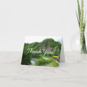 Carte De Remerciements Vacances en train Denali Express Alaska Photograph