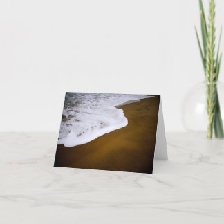 Carte De Remerciements Vagues sur le sable rouge