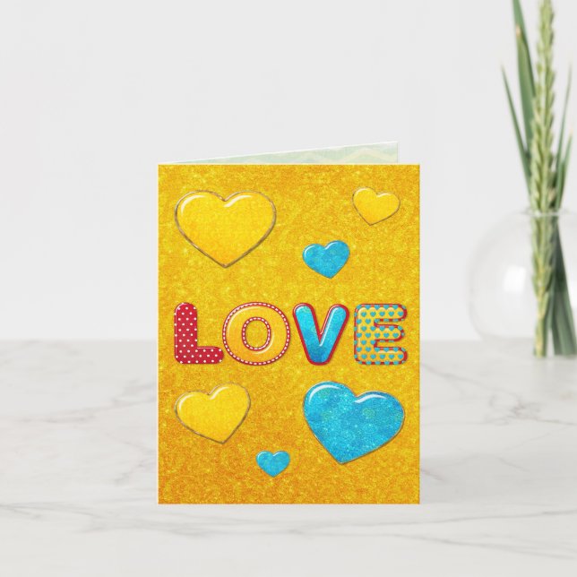Carte De Remerciements Valentine Fun 3D Mix and Match GREETING 2 (Devant)